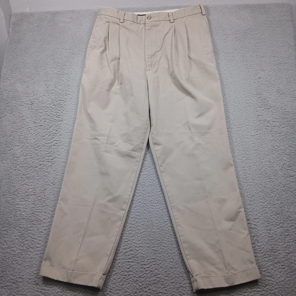Banana Republic Chinos Men's 38R Light Khaki Cotton Pants‎